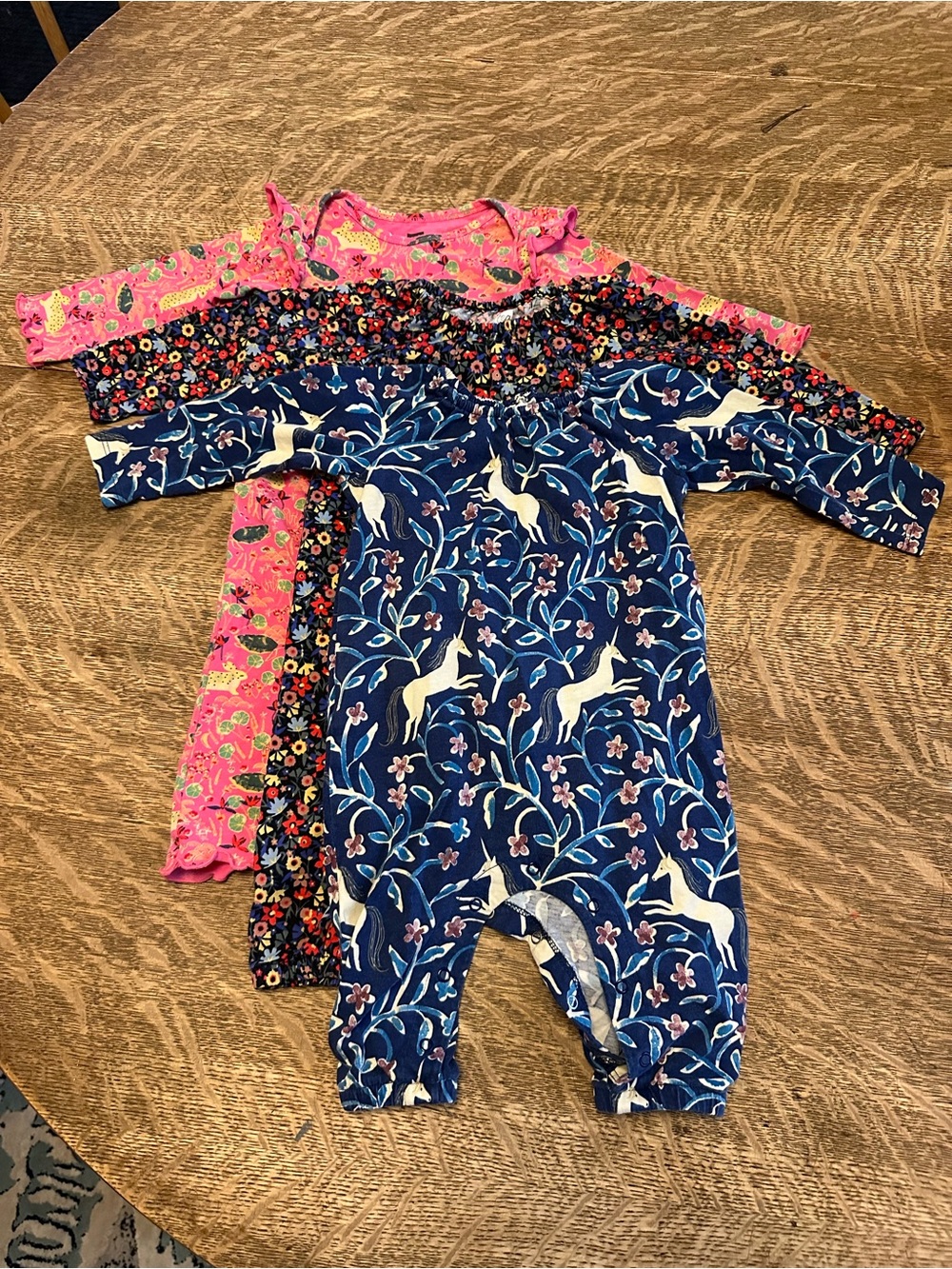 Tea Collection Baby Rompers Lot of 3